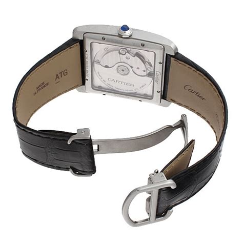 cartier watch with black strap|replacement cartier watch straps.